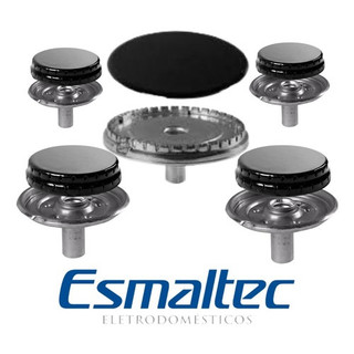 Kit Espalhadores E Sorvetes Para Fogão Esmaltec Caribe 5 Bocas
