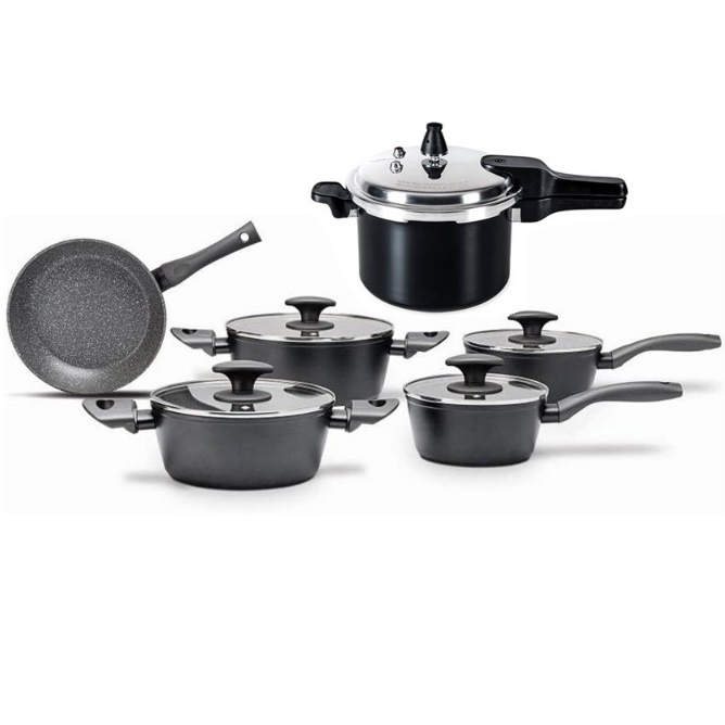 Jogo de Panelas 6 Peças com Panela de Pressão Brinox - Com fundo de Indução Orion