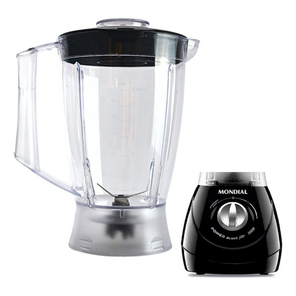 Copo Liquidificador Compatível Mondial Dinâmico Premium L-34 Preto