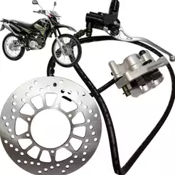 Sistema de Freio Completo Xtz 125 E 2008 2009 2010 2011 2012 2013 2014 2015 2016 Freio a Disco