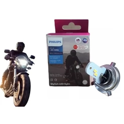 Lampada Led Moto H4 6000k Branca Philips - Honda Cg Titan Fan
