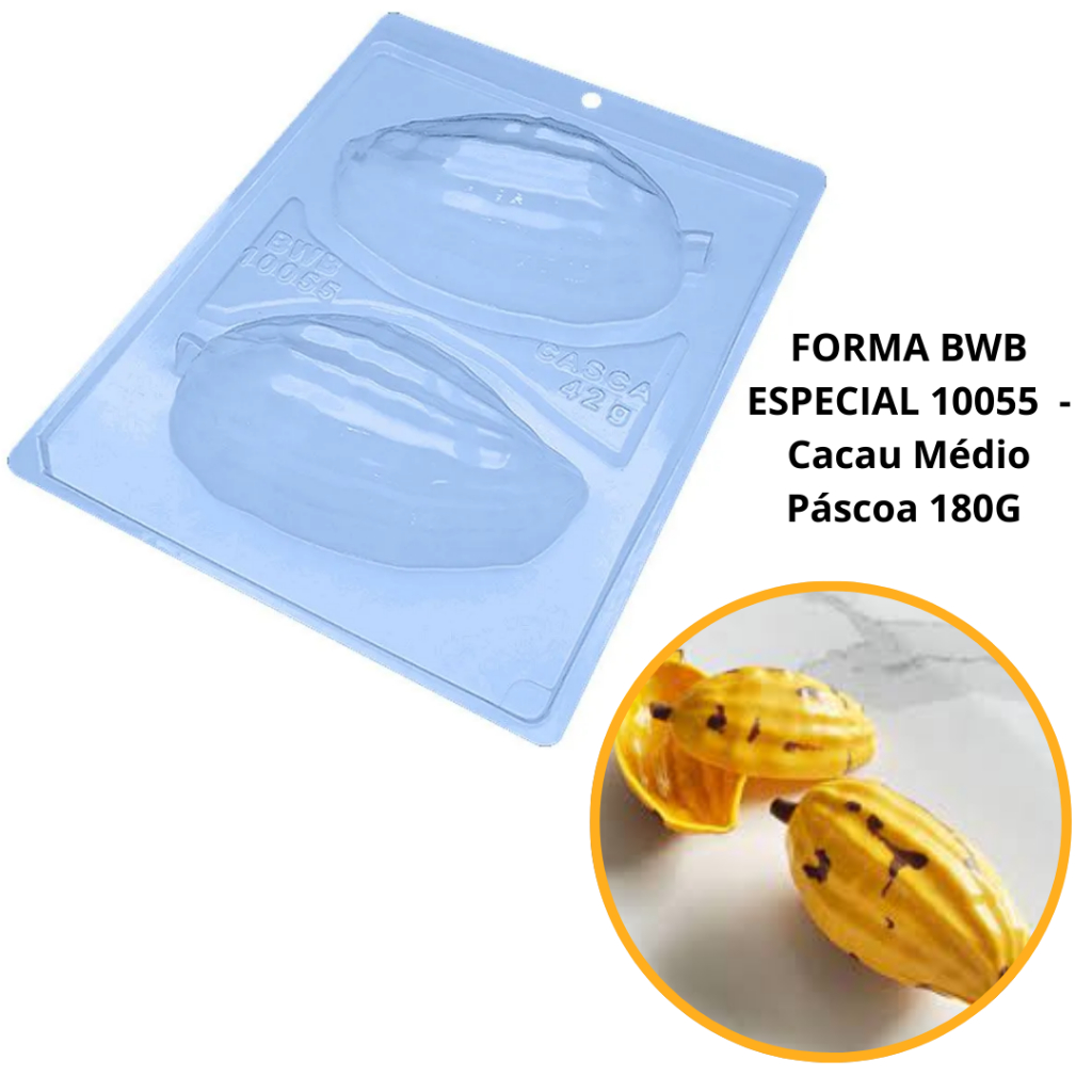 1~4 Formas Bwb Silicone Cacau Médio Páscoa 180G Cod-10055  (Bwb Especial)(CHOCO)