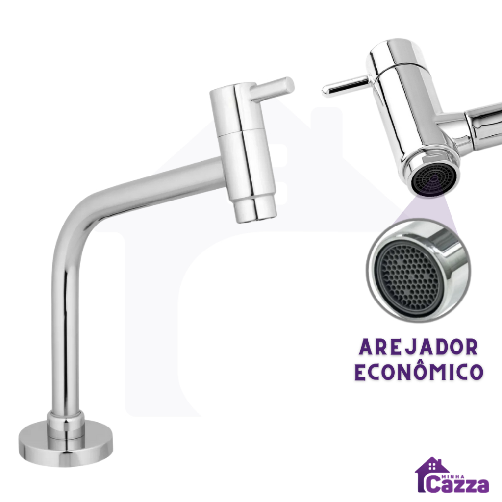 Torneira Para Cuba Banheiro Lavabo Bancada Metal Inox Luxo Cromado em Oferta na Shopee