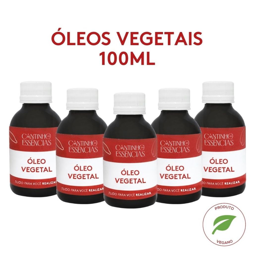 Óleo vegetal 100% Puro - 100ml. Usar em massagem, cremes, sabonetes e cosméticos em geral. em Oferta na Shopee
