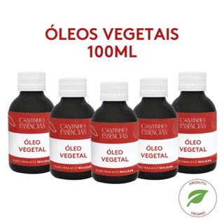 Óleo vegetal 100% Puro - 100ml. Usar em massagem, cremes, sabonetes e cosméticos em geral. em Oferta na Shopee