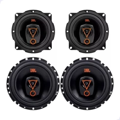 Kit 4 Alto Falantes JBL 6 e 5 Polegadas Multisystem 80w Rms 4 Ohms Triaxial 6TRMS80 e 5TRMS80