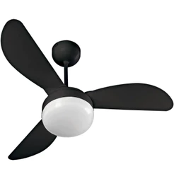 Ventilador de Teto Ventisol Fênix Inverter Black C/ Controle Remoto e Placa LED 20W Integrada Bivolt