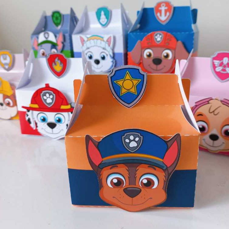 Kit Festa Personalizados Patrulha canina: Mini Maletinha - Caixas Temáticas e Lembrancinhas para Aniversário Infantil