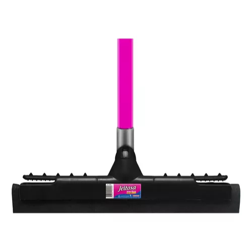 Rodo Com Borracha De Eva Com Cabo Jeitosa Bettanin 30cm Rosa