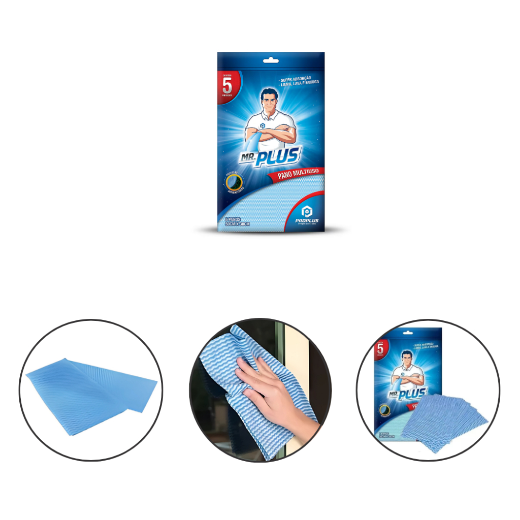 2 Pacotes Pano de Limpeza Descartável Para Casa Moveis 10 Unidades