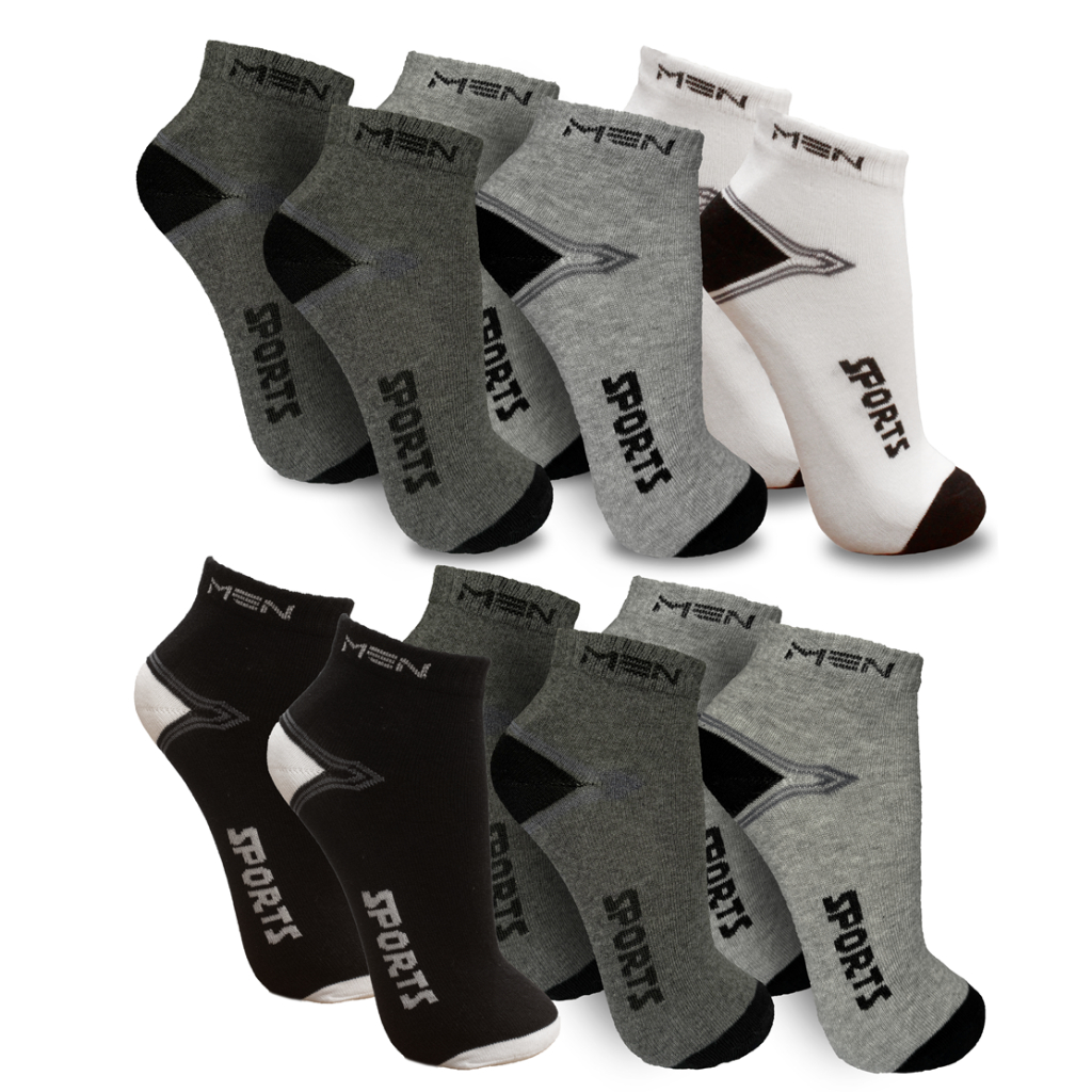 Meia Masculina de Algodão Cano Curto Kit até 12 Pares Cores Sortidas em Oferta na Shopee