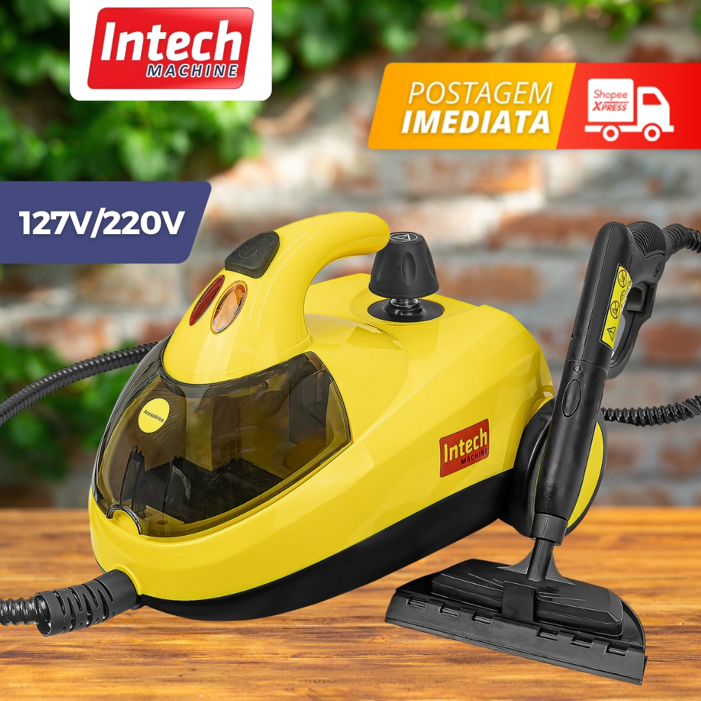 Limpadora a vapor Higienizador 1500W com acessórios - Vapor Clean - Intech Machine