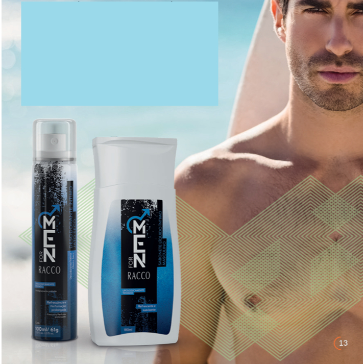 DESODORANTE ÍNTIMO  JATO SECO FOR MEN  RACCO 100ml