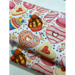 Tecido Tricoline estampado 100% Algodão Doces Coloridos - 0,25cm x 1,50mt em Oferta na Shopee