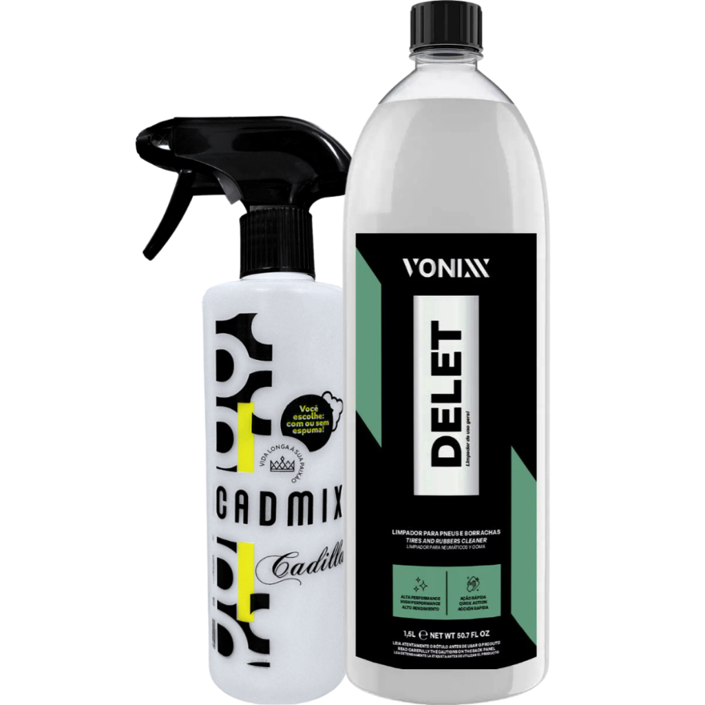 Limpador Pneus Borrachas Plástico Delet 1,5L Cadmix Vonixx