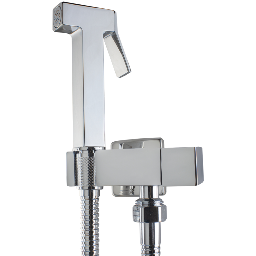 Ducha Intima Chuveirinho Higiênico Quadrada Metal Luxo — imagem 2 de 2