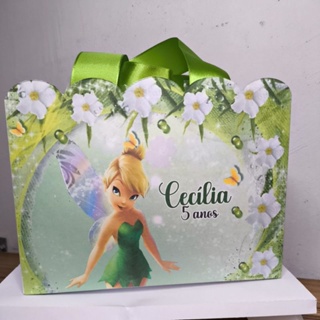 Sacola personalizada Sininho tinker Bell pegue e monte lembrancinha personalizada de festa tinker Bell sininho em Oferta na Shopee