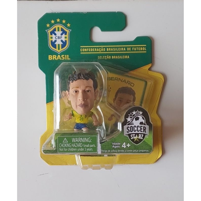mini craque bernard. - soccer starz - seleção brasileira de futebol - copa 2014