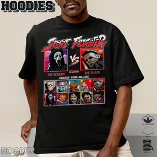 Camiseta Básica Chamativa Algodão Ou OVERSIZED Street Frighter Choose Your Kller! Tee Unissex em Oferta na Shopee