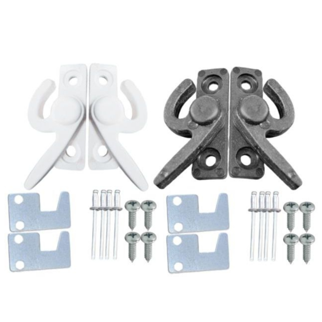 Trinco Fecho Caracol Meia Lua Japonês Janela Alumínio L-16 (par)