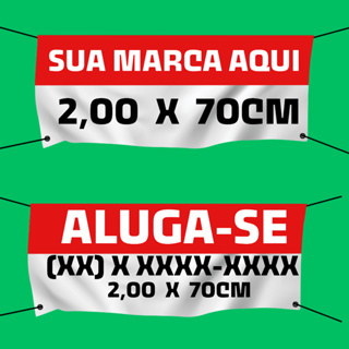 Faixa Promocional - Lona/ Banner 2x0,70cm em Oferta na Shopee