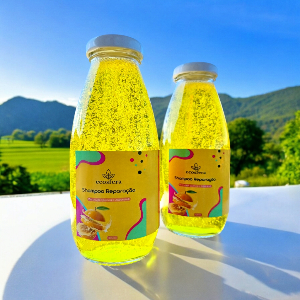 Shampoo Reparação Maracujá, Quinoa e Jaborandi - Sem Sal - Vegano, 300ML em Oferta na Shopee