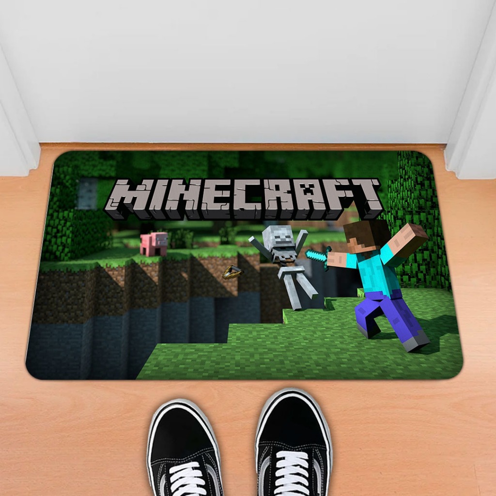 Tapete Decorativo Emborrachado - MINECRAFT STEEVE em Oferta na Shopee