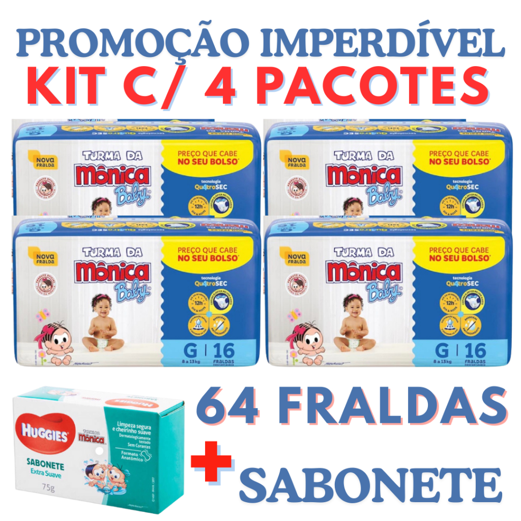 Fralda Turma da Mônica Huggies: Onde Comprar | BuscaProdutos