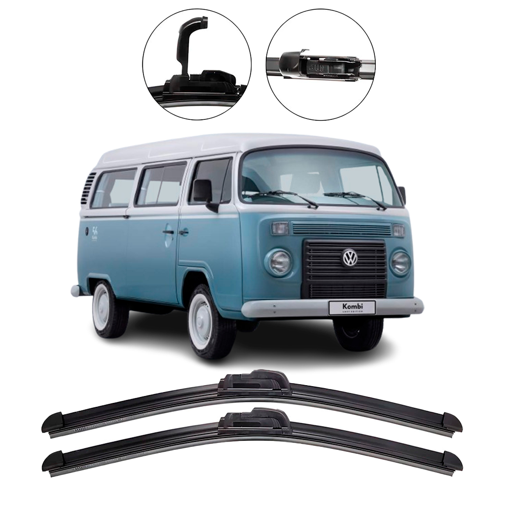 Par Palhetas Limpador De Parabrisa Dianteiro Para Volkswagen Kombi / Furgão 2012 2013
