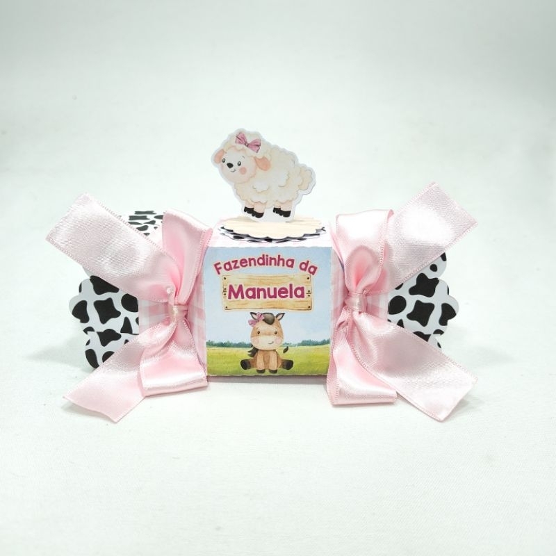 Caixa Bala Clássica Fazendinha (Lembrancinhas)  - Caixinhas Personalizadas Fazendinha