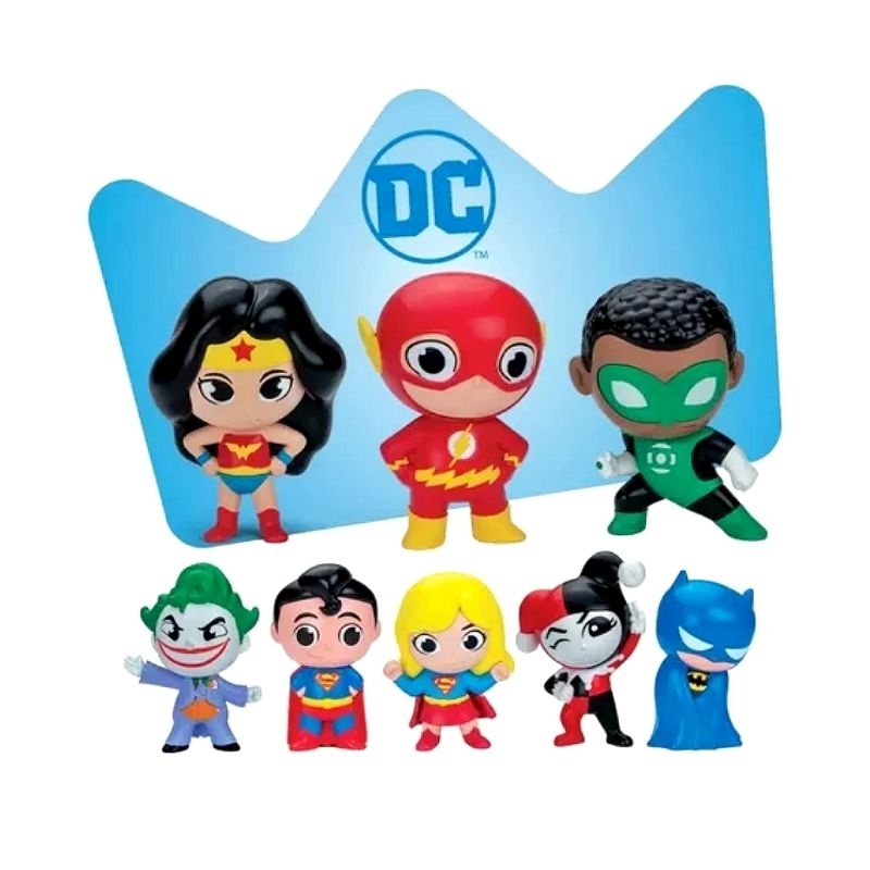Boneco coleção DC super friends burger king 2024 liga da justiça DC comics Batman Superman  krypton gotham geek