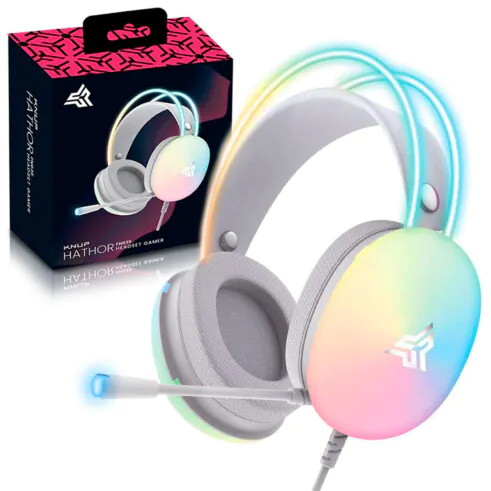 Fone de Ouvido Headset Gamer com Fio Profissional Preto LED Rgb Pc USB P2/p3 Xbox Ps4 Vídeogame - Miniatura 6