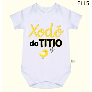 Body Bebê Frases Xodó Do Titio SF115 em Oferta na Shopee