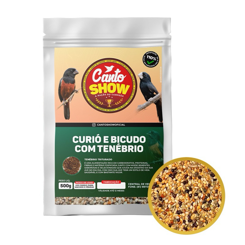 Canto show - curio com tenebrio 500g