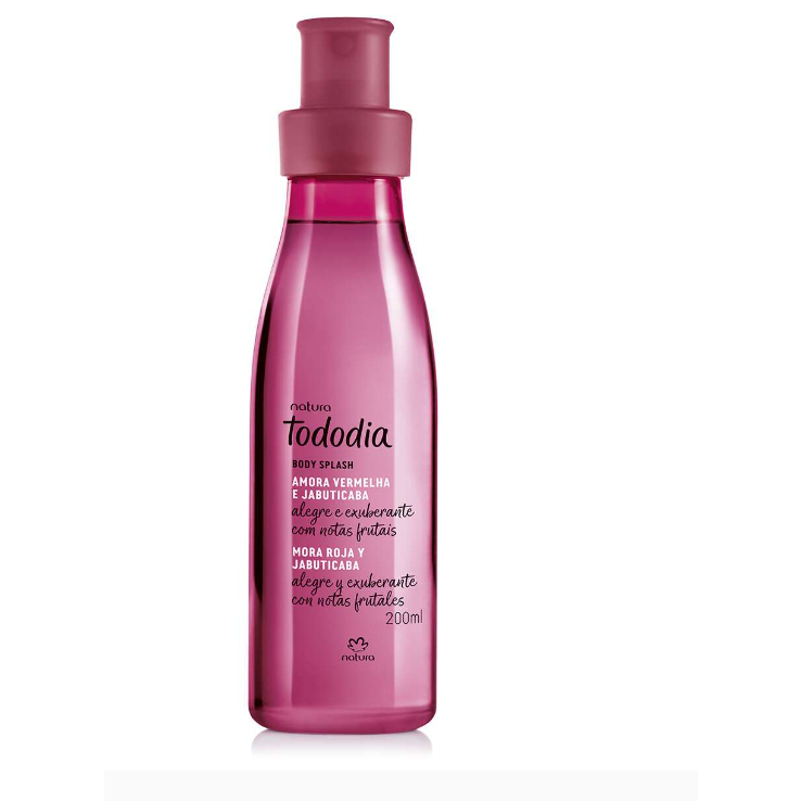 Body Splash Desodorante Colônia Tododia Amora Vermelha e Jabuticaba Feminino 200 ml Natura