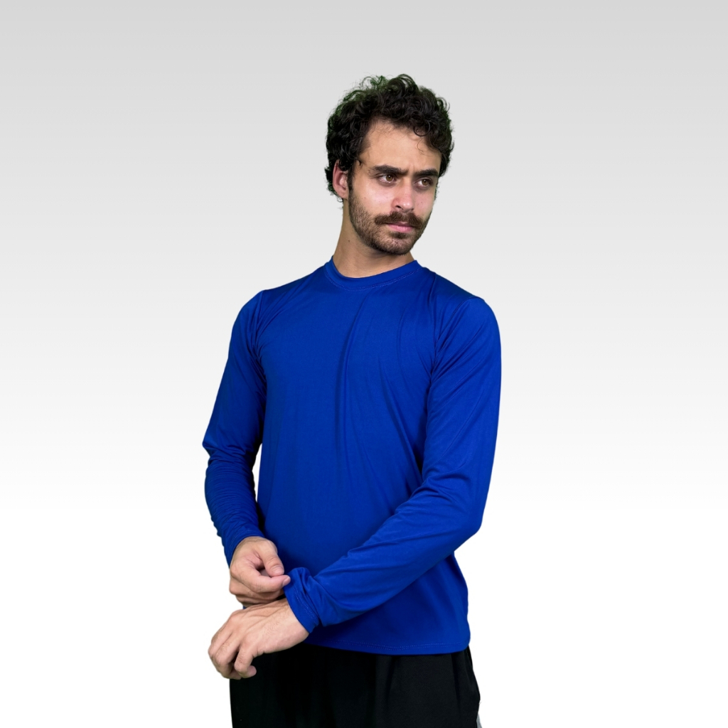 Camisa Térmica Manga Longa Proteção Solar Uv + Frio E Calor