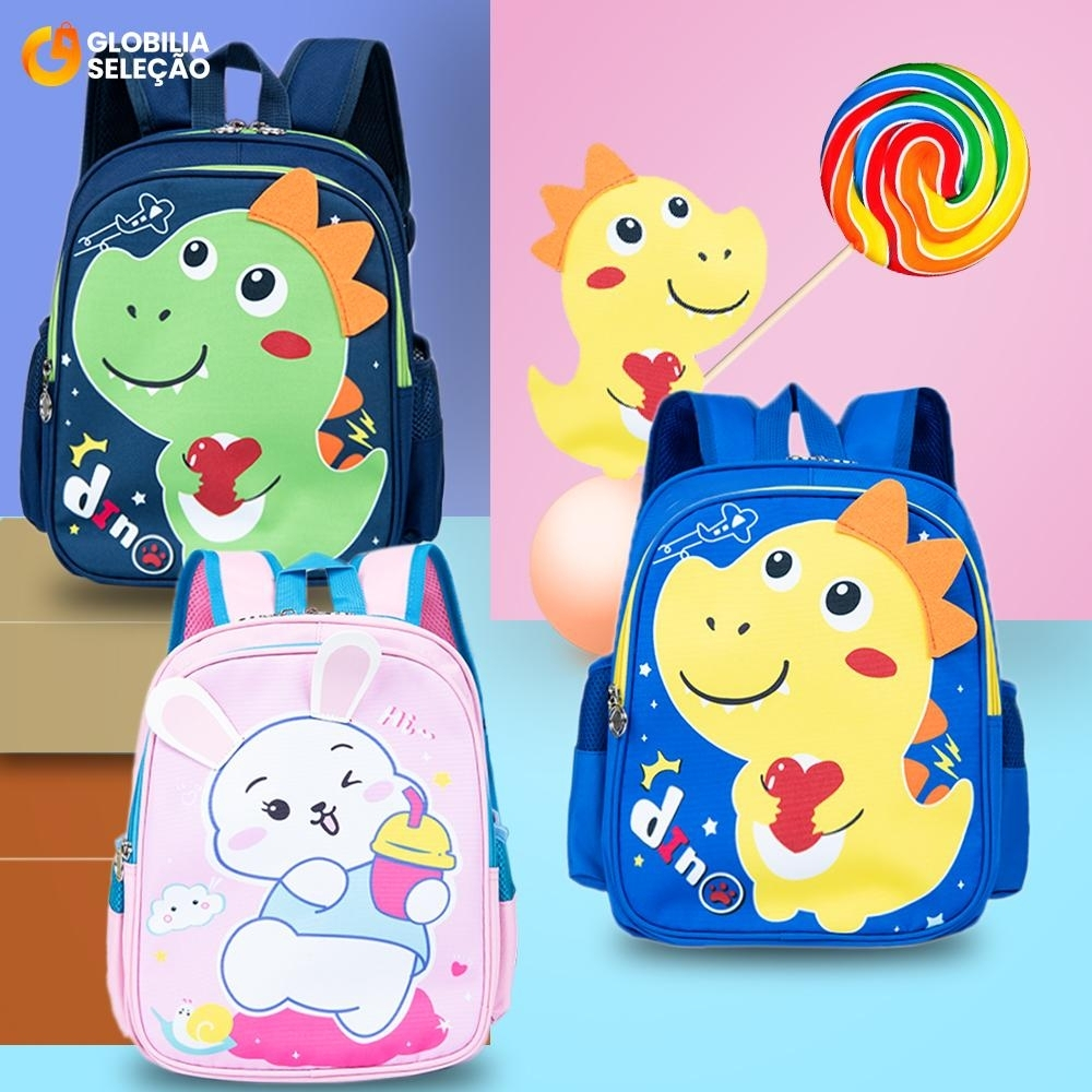 【Oferta por tempo limitado】Mochila Infantil Menino Menina Bolsa Resistente Passeio Bolsa ImpermeávelKMA5119