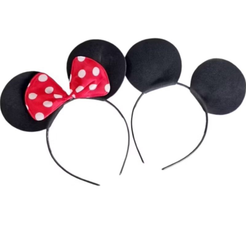Orelha Minnie e Mickey Par de arquinho tiara fantasia