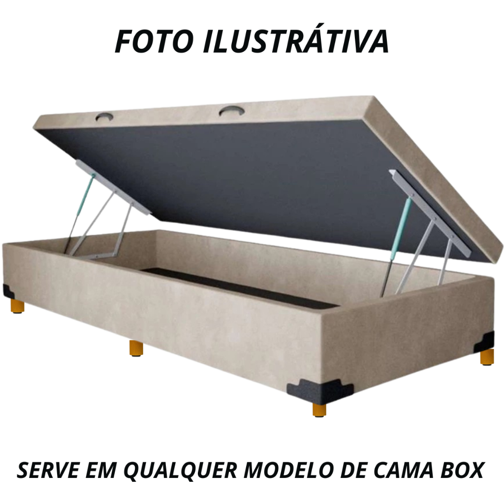 Pés de Cama Box Com 7 Unid Pezinho Madeira Maciça Com 4cm Casal ou Solteiro - Cor Mel Mini pé
