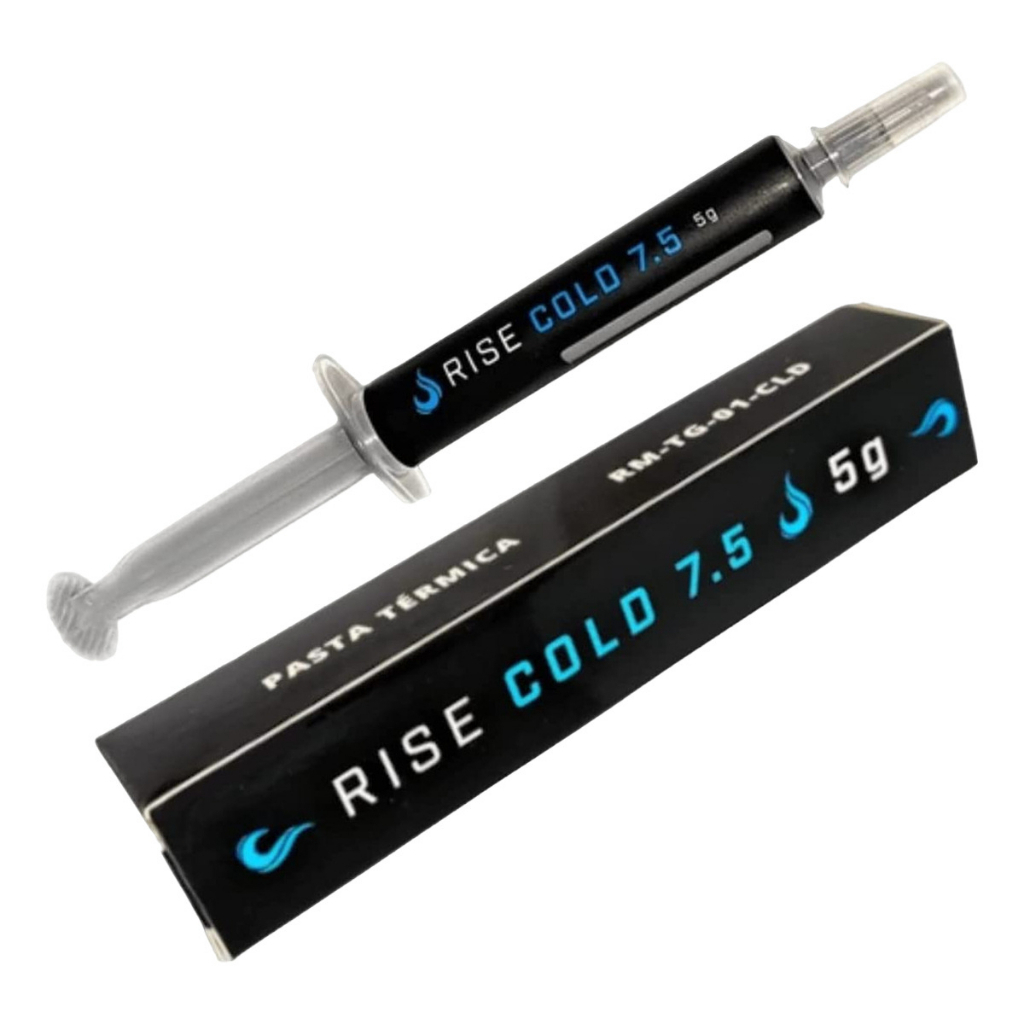 Pasta Termica Prata 5g 7,5 W/m | Rise Mode Silver Cold | Para Processador e Placa de Video | CPU e GPU