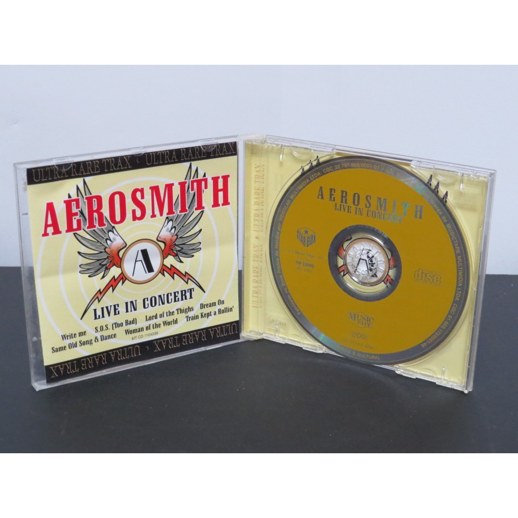 CD ORIGINAL AEROSMITH - LIVE IN CONCERT - ULTRA RARE TRAX