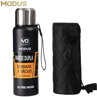 MODUS Garrafa Térmica Aço Inoxidável Portátil Copo Com Bolsa 1000ML/1500ML em Oferta na Shopee