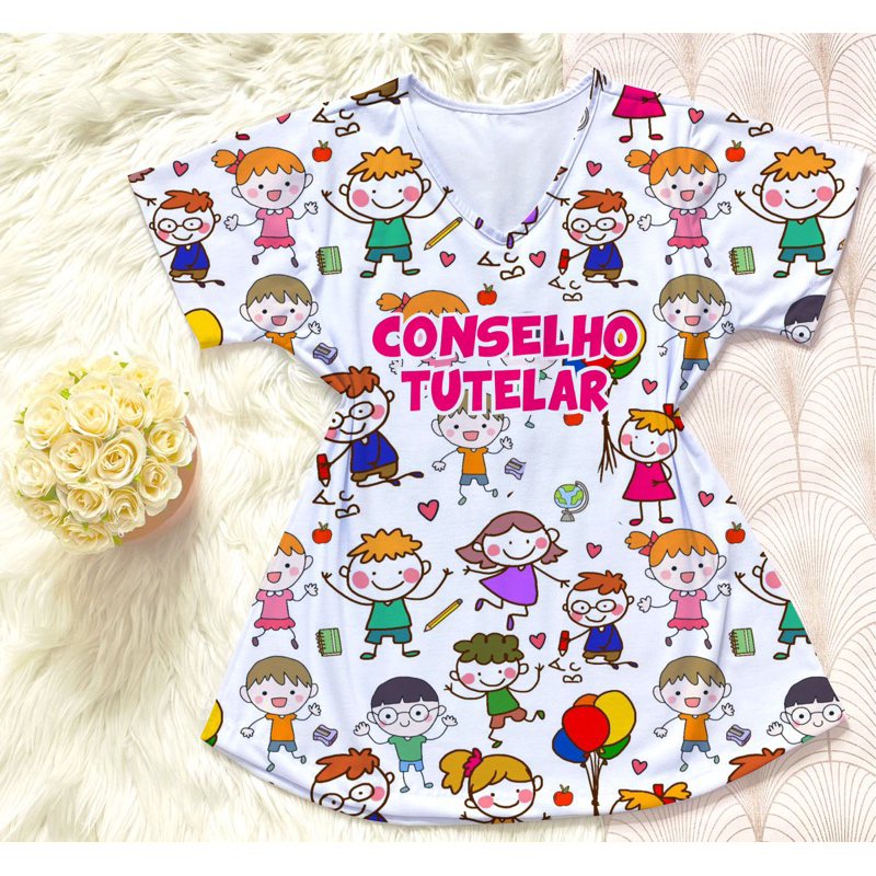 Camisa Feminina Conselho Tutelar em Oferta na Shopee