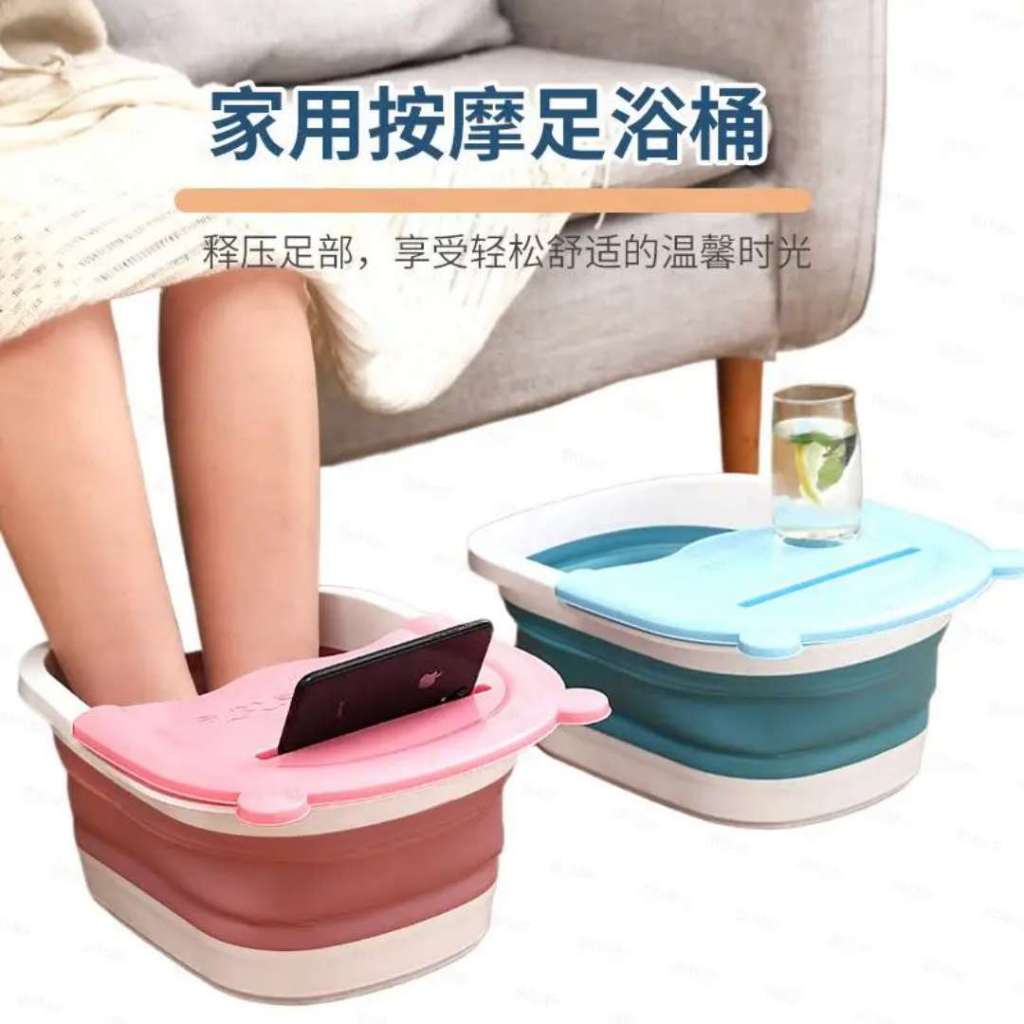 bacia para os pés com massageador [ NÃO ELÉTRICO ] - IDADE FLORIDA -