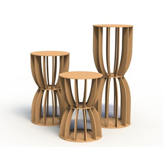 Trio de Mesa Ampulheta Mdf Decoração De Festa Pegue e Monte em Oferta na Shopee