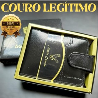 Carteira Masculina Couro Original Legitimo Premium Com Porta Cartão Porta Moedas e Documentos em Oferta na Shopee