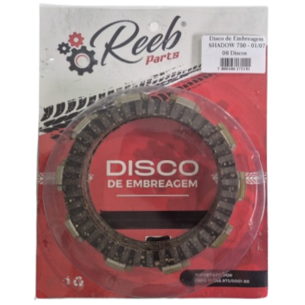 Kit 8 Discos De Embreagem Honda Shadow Vt750 / Nc750