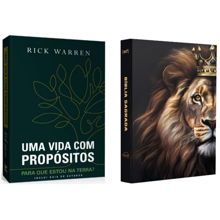 Kit Uma Vida Com Propósito + Bíblia Sagrada | ACF | Tribo de Judá - Books & Magazines