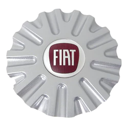 Calota Calotinha Tampa Central Roda Krmai K16 Prata Emblema Fiat