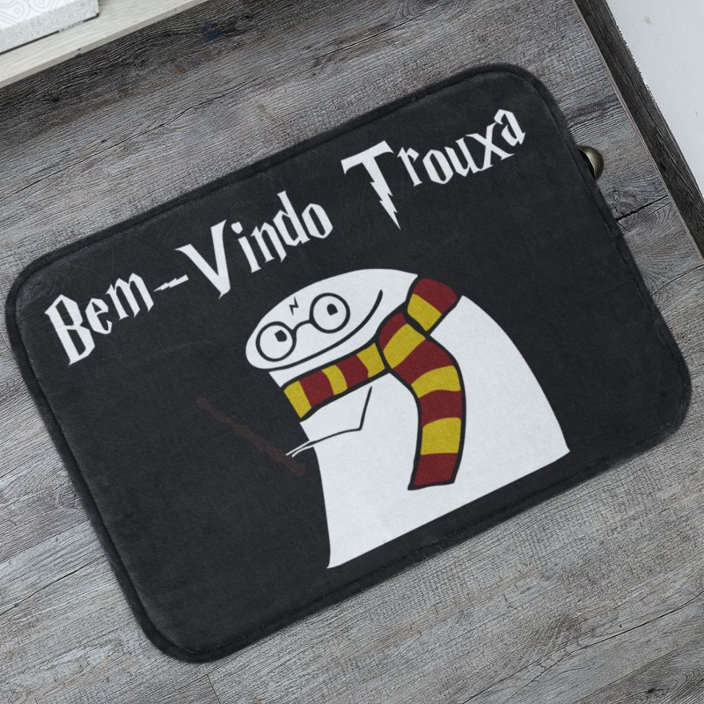 Tapete Porta de Entrada Harry Potter Flork 55x35cm Antiderrapante